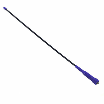 Picture of Ultimate Blue Custom Tuned Long-Range 15 - Inch Ducky Whip Antenna VHF/UHF (136/520Mhz) SMA-Female for BTECH, BaoFeng, and Rugged Handheld Radios RH5R and V3 (Does not fit R1) - #DB-5R