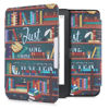 Picture of kwmobile Case Compatible with Kobo Clara HD - Case PU e-Reader Cover - Library Motto Multicolor