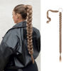 Picture of SEIKEA Upgraded Long Braid Ponytail Extension with Elastic Tie Straight Sleek Wrap Around Braid Hair Extensions Ponytail Dark Ash Blonde 20 Inch (After Braided 16 Inch) 110 Gram