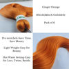 Picture of Ginger Orange Braiding Hair Pre stretched Human Hair Kanekalon Braiding Hair 16inch 6 Packs