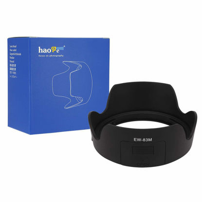 Picture of Haoge Bayonet Lens Hood for Canon EF 24-105mm f3.5-5.6 is STM Lens Replaces Canon EW-83M