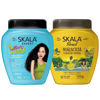 Picture of SKALA Hair Care Set: Expert Mais Cachos 2-in-1 Conditioning Treatment Cream + Brasil Passion Fruit & Pataua Oil Treatment Cream - Nourish, Strengthen, and Transform Your Hair - Each Bottle 1000g/1kg - 35.27 Oz