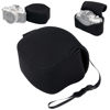 Picture of Neoprene Compact Case Pouch for Sony A6700 ZV-E1 + E 16-50 & E 16mm F2.8/Canon R100 R50 + RF-S 18-45 & RF 50mm F1.8 /Nikon Zfc + DX 16-50/Z50 + DX 16-50 and HN-40 Lens Hood/Fuji X-S20 + XC 15-45mm