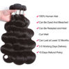 Picture of Brazilian Hair Body Wave 3 Bundles 24 26 28inchs 10A Human Hair Weave Bundles Natural color (24/26/28 Inch, 3 Bundles)