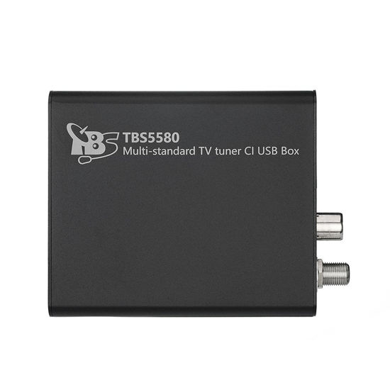 Picture of TBS5580 DVB-S2X/ S2/ S/ T2/ T/ C2/ C/ISDB-T Digital TV Tuner USB Box with CI Slot for Live TV/Window/Linux/HTPC/IPTV Server