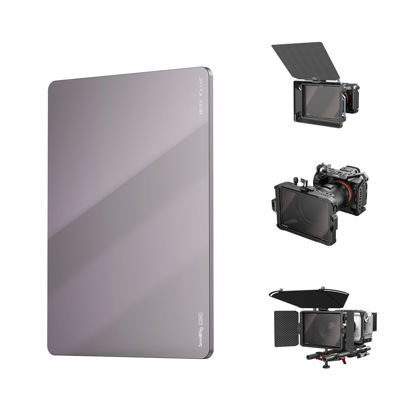 Picture of SmallRig 4 x 5.65 ND 0.9 (3 Stop) Filter, Square Neutral Density Filter, 4mm Thick Multi-Layer Coated B270 Optical Glass, 12.5% Light Transmittance for Matte Box Outdoor Filming - 4225