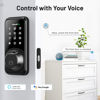 Picture of WiFi Smart Deadbolt Lock, Zowill Fingerprint Door Lock with APP & Voice Control, 7-in-1 Smart Door Lock for Front Door, Touchscreen Keyless Entry Door Lock, Work with Alexa, Ekey Sharing, Auto Lock