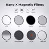 Picture of K&F Concept 95mm Magnetic MCUV CPL Fixed ND1000 Magnetic Basic Ring 4-in-1 Lens Filters Kit with 28 Multi-Coatings for Camera Lens (Nano-X Series)