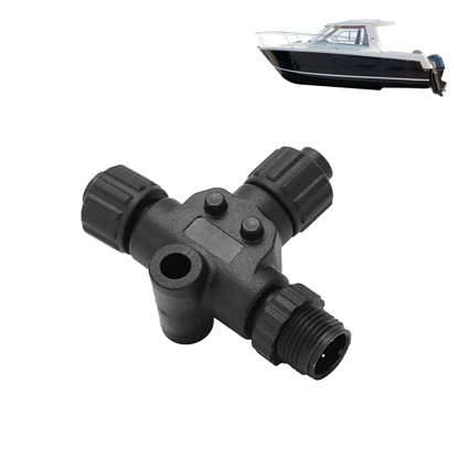 Picture of for NMEA 2000 Tee Connector, for NMEA 2000 T Connector 3 Port 5Pin M12 Thread IP67 Waterproof for Garmin Networks