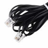 Picture of Telephone Cords for Landline Phones - Phone Cords for Landline Phones to Wall Jack - Superb Sound Quality + Sturdy Materials - Black - Phone Cord for Any Device w/a Phone Jack (25ft Phone Cord)