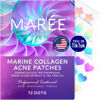 Picture of MAREE Acne Patches - Pimple Patches for Face and Skin with Green Algae Extract & Tea Tree Oil for Hydrocolloid Acne Treatment - Cover and Reduce Zits, Blemishes, Spots - 72 Dots