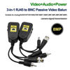 Picture of Bavmav Video Balun, BNC to RJ45, 2 Pairs HD-CVI/TVI/AHD(720P/960P/1080P/3MP/5MP/8MP) Passive Video Balun with Audio and Power Connector and RJ45 Data Transmitter BNC Twisted Pair (RJ45 8MP # 3 in 1)