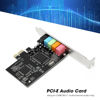 Picture of PCIe Sound Card, 6 Channel PCIE Audio Digital Sound Card Adapter, for CMI8738 5.1 Internal Surround Sound Card, for Windows 7, Vista, XP 32, 64bit