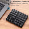 Picture of WREWING Numeric Keypad Wireless, 35-Keys Portable Mini 2.4GHz Rechargeable Ultra-Silent External Numeric Pad, for MacBook MacBook Pro Air and Windows Laptop (Black)