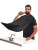 Picture of Beard King Beard Bib Apron for Men - the Original Cape As Seen on Shark Tank, Mens Hair Catcher for Shaving, Trimming - Grooming Accessories & Gifts for Dad or Husband - 1 Size Fits All, BLACK