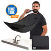 Picture of Beard King Beard Bib Apron for Men - the Original Cape As Seen on Shark Tank, Mens Hair Catcher for Shaving, Trimming - Grooming Accessories & Gifts for Dad or Husband - 1 Size Fits All, BLACK