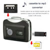 Picture of Cassette Player, Portable from Tapes to MP3 Converter Audio Music Player Capture Cassette Recorder USB Cassette Digital Tape MP3 with Headphones