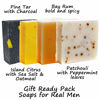 Picture of 360 Feel Men's Soap bar Handmade -Masculine fragrance-, Patchouli, Pine Tar with Charcoal Beeswax,Citrus - Gift pack- Natural Men Soap- Gift for him Bay Rum, 4 Count (Pack of 1)