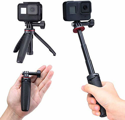 Picture of Selfie Stick for Gopro, Portable Vlog Selife Stick Tripod Stand for Gopro Hero 8/7/6/5 Black/Gopro Max DJI Osmo Action Insta 360 Action Camera Accessory Kits