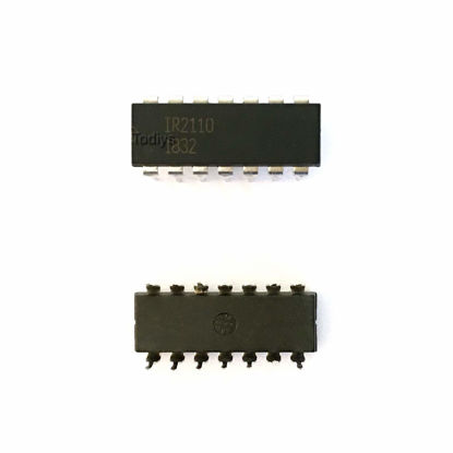 Picture of Todiys New 10Pcs for IR2110 IR2110P IR2110PBF DIP-14 High and Low Side Dual Driver IC Chip IR2110PB