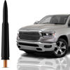 Picture of Bullet Antenna for Dodge RAM 1500 (2009-2023) - Highly Durable Premium Truck Antenna 5.45 Inch - Car Wash-Proof Radio Antenna for FM AM - Black, 50 Caliber Design - Ram 1500 Accessories