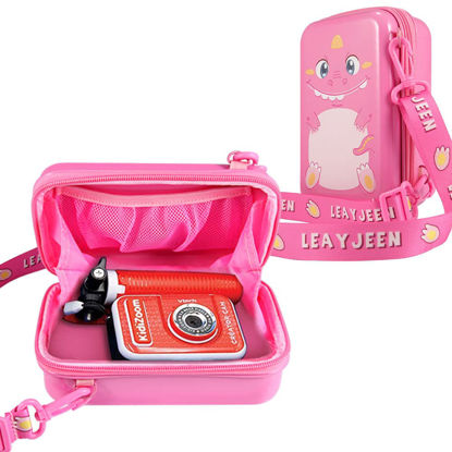 Picture of Leayjeen Pink Kids Camera Case Compatible with VTech KidiZoom Creator Cam/Dragon Touch and More Instant Print Camera for Kids，Kids Digital Video Camera and Accessories(Case Only) Pink