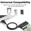 Picture of EYOOLD SATA to USB 3.0 Adapter Cable, External Hard Drive Converter for 2.5" 3.5" HDD/SSD [Support UASP]