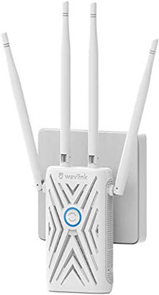 Picture of WAVLINK AC1200 Dual Band WiFi Range Extender,Signal Booster Covers with 2 Gigabit Ethernet Port up to 1200Mbps 2.4+5Ghz, Wi-Fi Internet Amplifier Repeater/Wireless Router/Access Point AP 3 in 1