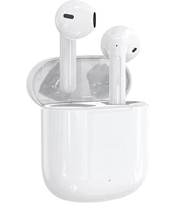 Picture of Wireless Earbuds Bluetooth 5.0 Headphones Noise Cancelling Airbuds?with Airpod Silicone Protective case? IPX5 Waterproof Sport Earphones Built-in Binaural Mic Ear Bud for Work/Travel/Gym