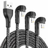 Picture of Better Design 90 Degree iPhone Charger 10ft, Apple MFi Certified 3Pack 10 Feet Lightning Cable Long, Nylon Right Angle 10 Foot iPhone Charging Cable Cord for iPhone 11/11Pro/11Max/XS/XR /8/7/6S/SE/6/5