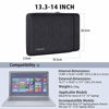 Picture of KTMOUW Laptop Case Sleeve 14 inch Waterproof Shock Resistant Laptop Cover Bag Compatible with 13" MacBook Air2014-2019,13.3-14 inch Notebook Computer Case Bag with Accessory Pocket Black