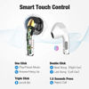 Picture of Wireless Earbuds, Conico Bluetooth 5.0 Earbuds with Deep Bass Hi-Fi Stereo Sound and Super Mini Charging Case 20H Playtime IPX6 Waterproof Half in-Ear Headsets with Built-in Mic for Work/Travel/Gym