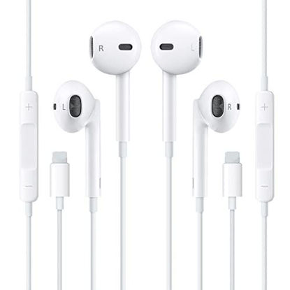 Picture of ?2 Pack? Earbuds Headphones Wired in Ear Magnetic Earphones with Mic & Volume Control, Active Noise Cancellation Compatible iPhone 7/8 Plus 13 12 11 Pro Max X XS XR