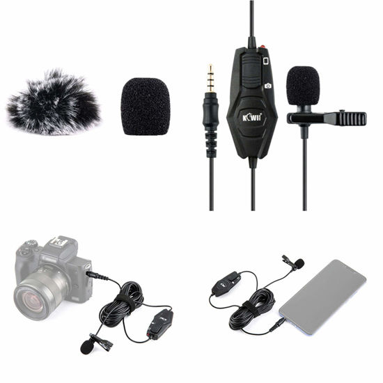 GetUSCart Lapel Lavalier Microphone Clip on Lav Mic for Sony ZV