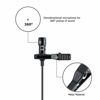 Picture of Lapel Lavalier Microphone Clip-on Lav Mic for Sony ZV-1II ZV-1F ZV-1 ZV-E1 RX100 VII A6400 A6300 A6100 A7 A7C A7S Canon G7X III M50 R6 Mark II R RP R7 R10 Nikon Z30 Z50 Z6 Z7 Panasonic GH6 G85 G95 G9