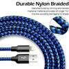 Picture of cugunu iPhone Charger, 5 Pack 3/3/6/6/10FT Apple MFi Certified USB Lightning Cable Nylon Braided Fast Charging Cord Compatible for iPhone 14/13/12/11/X/Max/8/7/6/5/SE/Plus/iPad - Black Blue