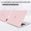 Picture of CISSOOK Baby Pink Case for MacBook Air 13 Inch A2337 M1 A2179 A1932 2021-2018 Release, Plastic Chalk Pink Hard Shell Cover with Keyboard Cover & Screen Protector for MacBook Air 13 with Touch ID 2021