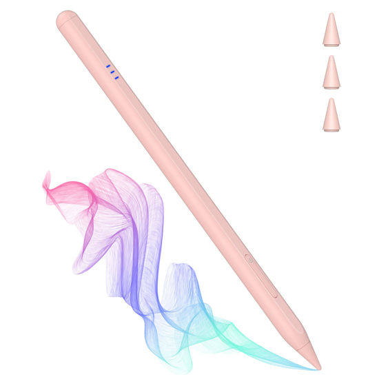 Picture of iPad Pencil, Stylus Pen for iPad with Palm Rejection, Tilt Sensitivity, Compatible with Apple iPad/iPad Pro/Air/Mini (2018 and Later) for Writing/Drawing by OOCLCURFUL