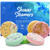 Picture of Cleverfy Shower Steamers Aromatherapy - Variety Pack of 6 Shower Bombs with Essential Oils. Self Care and Relaxation Spa Gifts for Women. Blue Set