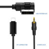 Picture of Mercedes Benz Audio Auxiliary Input male Cable, Hain 3.5mm Aux in Adapter for MB W203 AC289