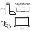 Picture of Under Desk Laptop Mount, Under Desk Shelf Bracket Compatible with Devices Tall Maximum 2.7”, Aluminum Under Desk Laptop Holder Stand Tray for Laptop, MacBook, Keyboard, Modem, Playstation 4 & More