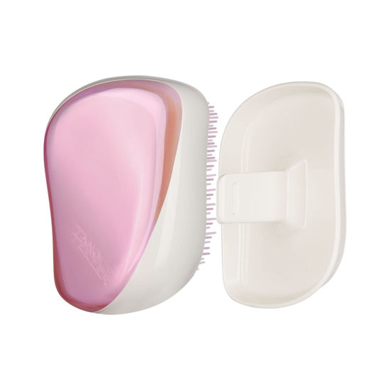 Picture of Tangle Teezer The Compact Styler Detangling Brush, Dry and Wet Hair Brush Detangler for Traveling and Small Hands, Holo Hero