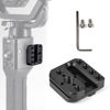 Picture of EaxanPic Side Mounting Plate Adapter for DJI Ronin S/SC/RSC 2 with 1/4 Holes and 3/8 ARRI Locating Hole, Gimbal Monitor Mount Extension Plate for Video Light, Microphone, Monitor, Side Handle