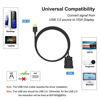 Picture of USB to VGA Adapter Cable, 1080P Full HD USB 3.0 to 15Pin D-sub SVGA Converter Male to Male USB to VGA Convert Wire Lead for Monitor, PC, Laptop, Projector, TV Support Windows/MacOS System (3.28Ft)