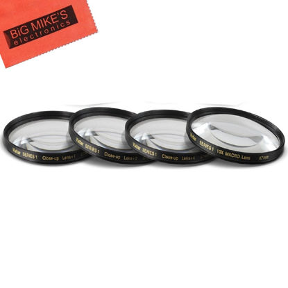 Picture of 67mm Close-Up Filter Set (+1, 2, 4 and +10 Diopters) Magnificatoin Kit for Canon Rebel T6i, T6s, T7i, EOS 80D, EOS 77D Cameras with Canon EF-S 18-135mm is STM Lens