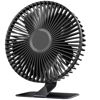 Picture of xasla 6'' USB Desk Fan, 4 Speeds Small Desk Fan, Ultra Quiet Electric Plug In, 90° Adjustment, Strong Wind, USB Powered, Portable Desktop Table Fan for Home Office