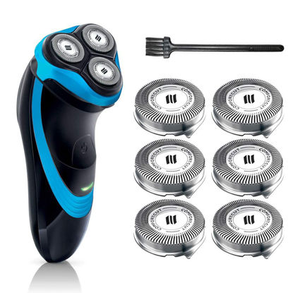 Picture of SH30 Replacement Heads for Philips Norelco Shaver Series 3000, 2000, 1000 and S738 with Durable Sharp Blade, Comfortcut Replacement Razor Blades for Philips Norelco S1560, SH30 Philips Head