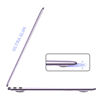 Picture of B BELK Compatible with MacBook Air 13 inch Case 2022 2021 2020 2019 2018 M1 A2337 A2179 A1932, Plastic Laptop Hard Shell Case + Keyboard Cover + Screen Protector for Mac Air 13 with Touch ID, Purple