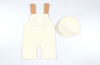 Picture of Giggle Angel Newborn Photography Props Set Baby Boy Newborn Outfits Overalls Boy Costume with Cap 0-1 Month