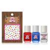 Picture of Piggy Paint | 100% Non-Toxic Girls Nail Polish | Safe, Cruelty-free, Vegan, & Low Odor for Kids | U.S. of YAY! (4th of July 3 Polish + Nail Art Gift Set)